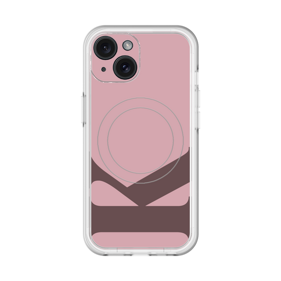 スリムプロテクションプレミアムケース with MagSafe［ オリジナル - initial color - K dusty pink ］