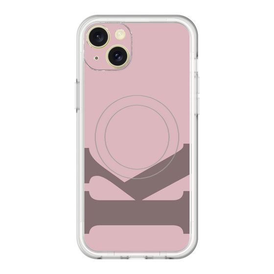 スリムプロテクションプレミアムケース with MagSafe［ オリジナル - initial color - K dusty pink ］