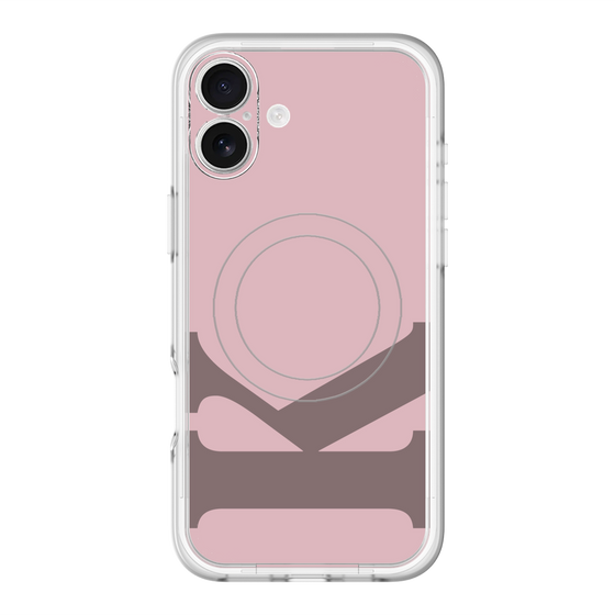 スリムプロテクションプレミアムケース with MagSafe［ オリジナル - initial color - K dusty pink ］