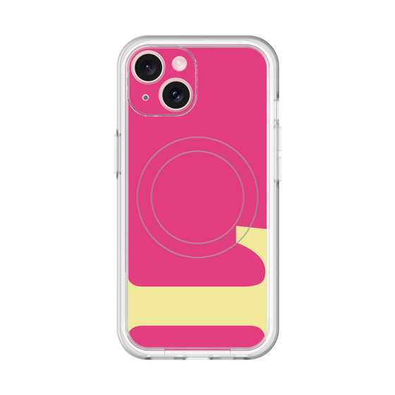スリムプロテクションプレミアムケース with MagSafe［ オリジナル - initial color - L pink ］