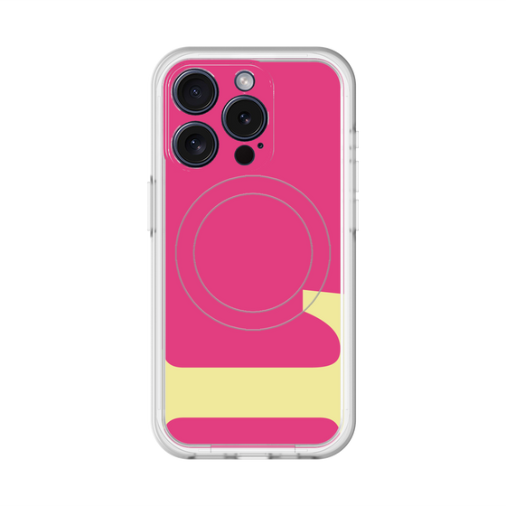 スリムプロテクションプレミアムケース with MagSafe［ オリジナル - initial color - L pink ］