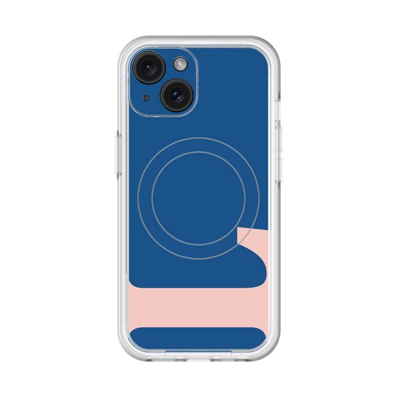 スリムプロテクションプレミアムケース with MagSafe［ オリジナル - initial color - L navy ］