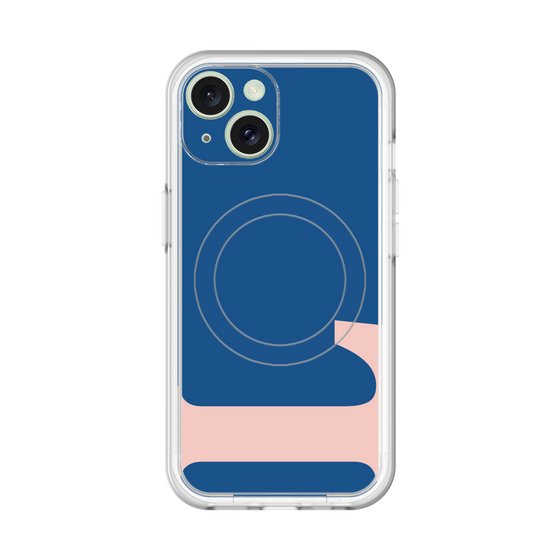 スリムプロテクションプレミアムケース with MagSafe［ オリジナル - initial color - L navy ］