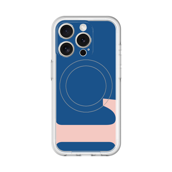 スリムプロテクションプレミアムケース with MagSafe［ オリジナル - initial color - L navy ］