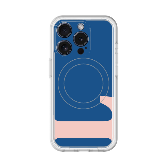 スリムプロテクションプレミアムケース with MagSafe［ オリジナル - initial color - L navy ］