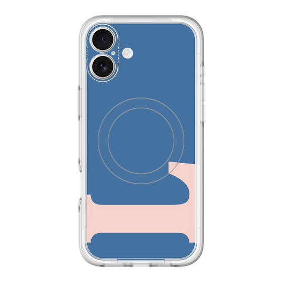 スリムプロテクションプレミアムケース with MagSafe［ オリジナル - initial color - L navy ］
