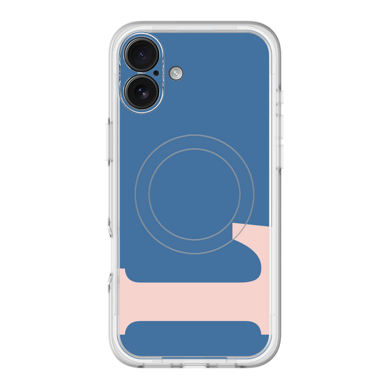スリムプロテクションプレミアムケース with MagSafe［ オリジナル - initial color - L navy ］