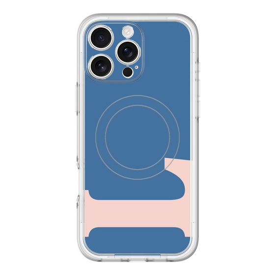 スリムプロテクションプレミアムケース with MagSafe［ オリジナル - initial color - L navy ］