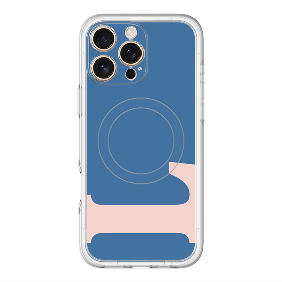 スリムプロテクションプレミアムケース with MagSafe［ オリジナル - initial color - L navy ］