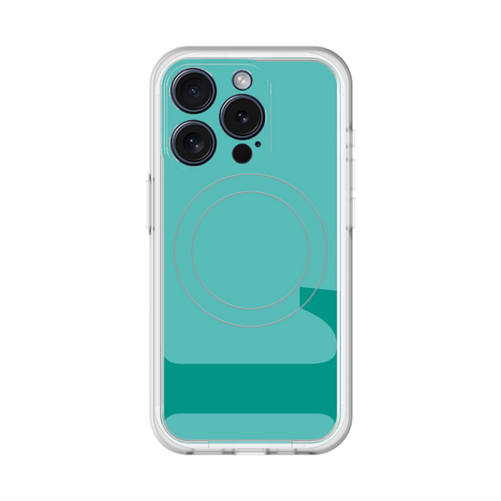 スリムプロテクションプレミアムケース with MagSafe［ オリジナル - initial color - L light green ］