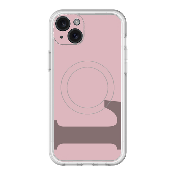スリムプロテクションプレミアムケース with MagSafe［ オリジナル - initial color - L dusty pink ］
