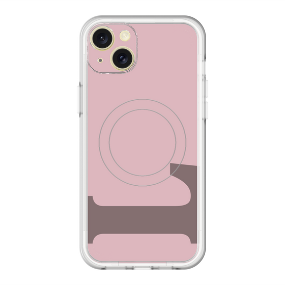 スリムプロテクションプレミアムケース with MagSafe［ オリジナル - initial color - L dusty pink ］