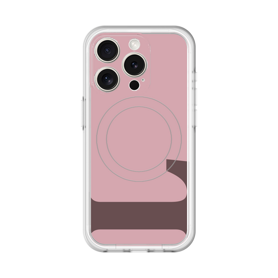 スリムプロテクションプレミアムケース with MagSafe［ オリジナル - initial color - L dusty pink ］