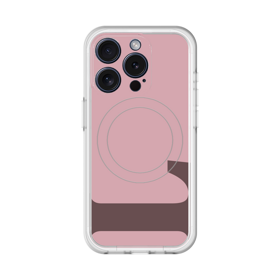 スリムプロテクションプレミアムケース with MagSafe［ オリジナル - initial color - L dusty pink ］