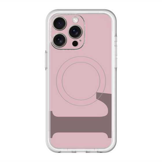 スリムプロテクションプレミアムケース with MagSafe［ オリジナル - initial color - L dusty pink ］