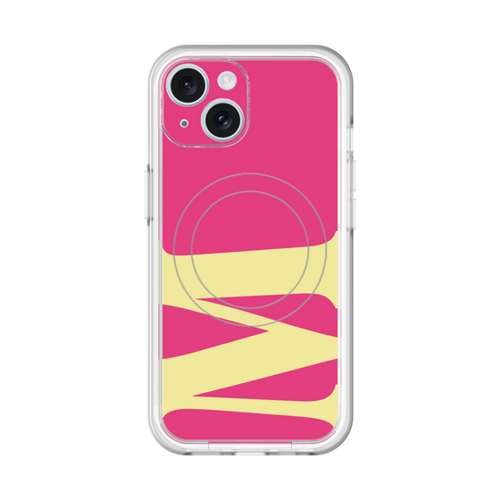 スリムプロテクションプレミアムケース with MagSafe［ オリジナル - initial color - M pink ］