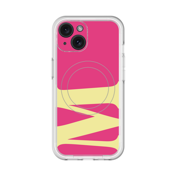 スリムプロテクションプレミアムケース with MagSafe［ オリジナル - initial color - M pink ］