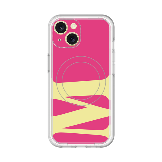 スリムプロテクションプレミアムケース with MagSafe［ オリジナル - initial color - M pink ］