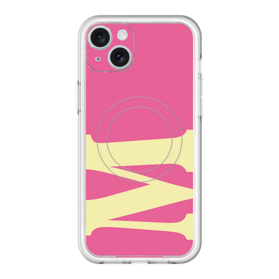 スリムプロテクションプレミアムケース with MagSafe［ オリジナル - initial color - M pink ］