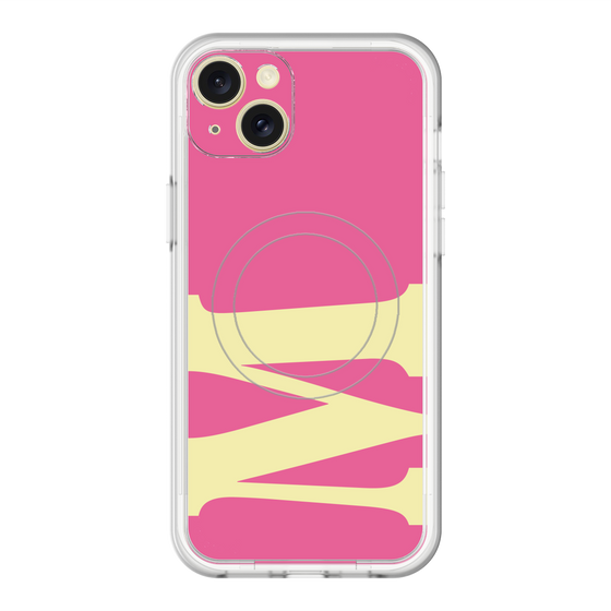 スリムプロテクションプレミアムケース with MagSafe［ オリジナル - initial color - M pink ］