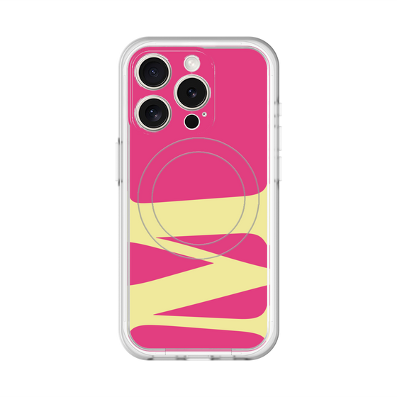 スリムプロテクションプレミアムケース with MagSafe［ オリジナル - initial color - M pink ］
