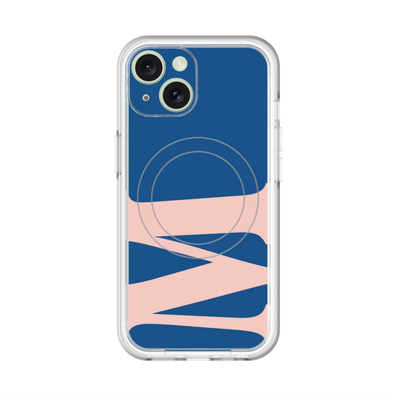 スリムプロテクションプレミアムケース with MagSafe［ オリジナル - initial color - M navy ］