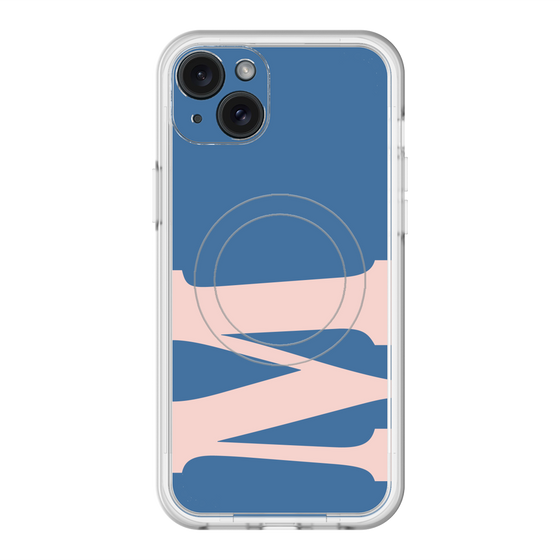 スリムプロテクションプレミアムケース with MagSafe［ オリジナル - initial color - M navy ］