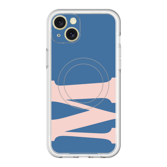 スリムプロテクションプレミアムケース with MagSafe［ オリジナル - initial color - M navy ］
