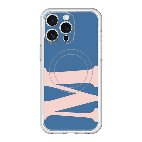 スリムプロテクションプレミアムケース with MagSafe［ オリジナル - initial color - M navy ］