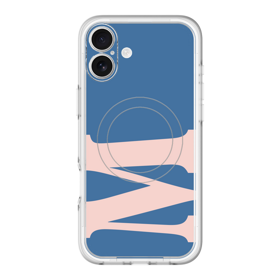 スリムプロテクションプレミアムケース with MagSafe［ オリジナル - initial color - M navy ］