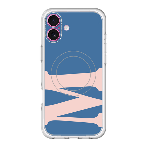 スリムプロテクションプレミアムケース with MagSafe［ オリジナル - initial color - M navy ］