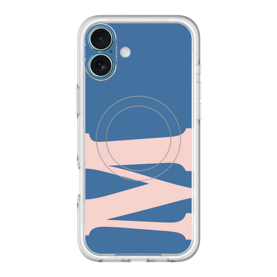 スリムプロテクションプレミアムケース with MagSafe［ オリジナル - initial color - M navy ］