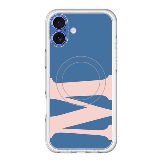 スリムプロテクションプレミアムケース with MagSafe［ オリジナル - initial color - M navy ］