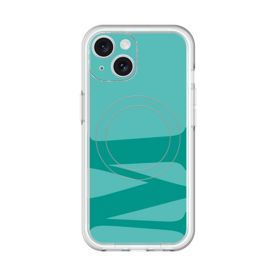 スリムプロテクションプレミアムケース with MagSafe［ オリジナル - initial color - M light green ］