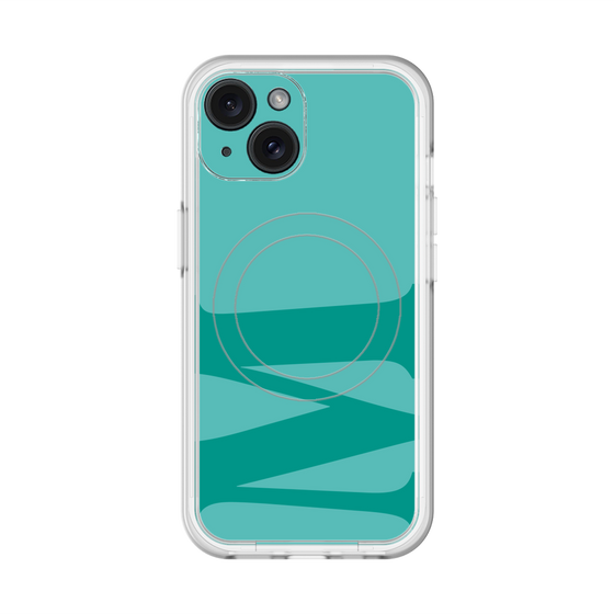 スリムプロテクションプレミアムケース with MagSafe［ オリジナル - initial color - M light green ］