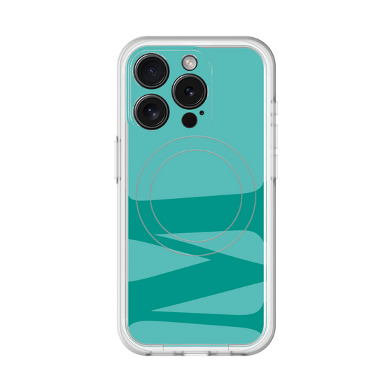 スリムプロテクションプレミアムケース with MagSafe［ オリジナル - initial color - M light green ］