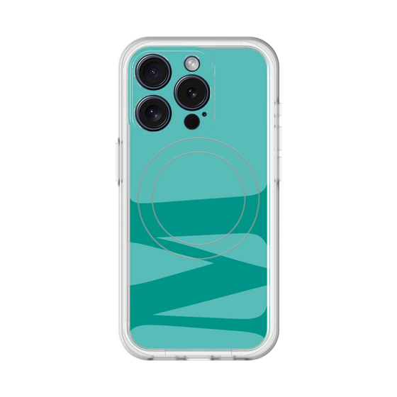 スリムプロテクションプレミアムケース with MagSafe［ オリジナル - initial color - M light green ］