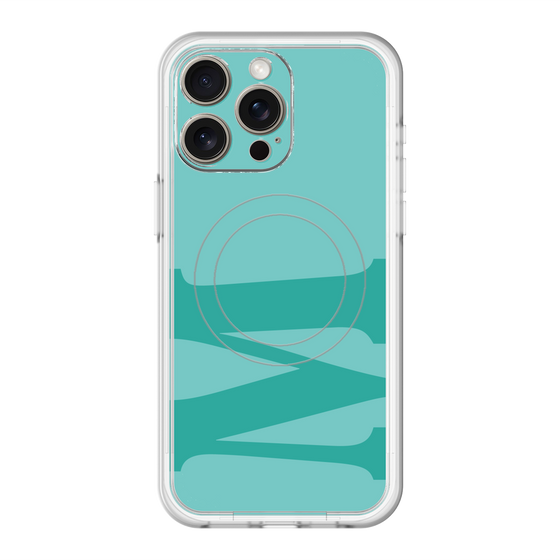 スリムプロテクションプレミアムケース with MagSafe［ オリジナル - initial color - M light green ］