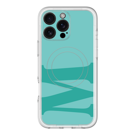 スリムプロテクションプレミアムケース with MagSafe［ オリジナル - initial color - M light green ］