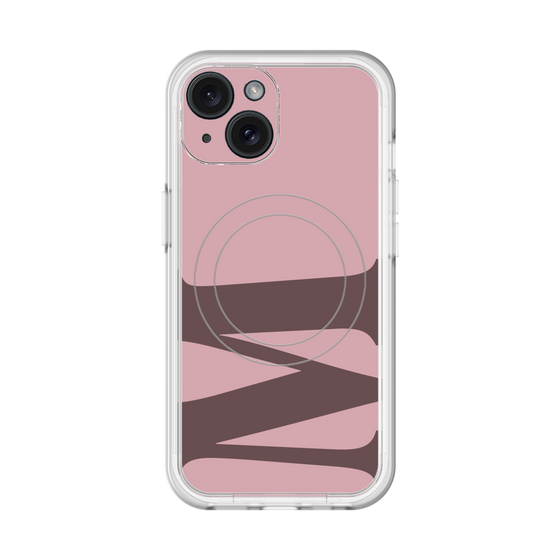 スリムプロテクションプレミアムケース with MagSafe［ オリジナル - initial color - M dusty pink ］