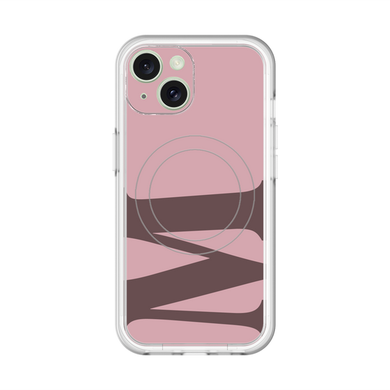 スリムプロテクションプレミアムケース with MagSafe［ オリジナル - initial color - M dusty pink ］