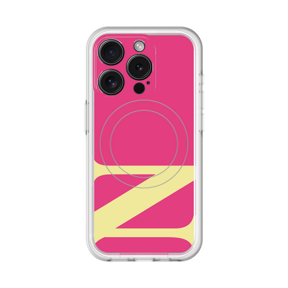 スリムプロテクションプレミアムケース with MagSafe［ オリジナル - initial color - N pink ］