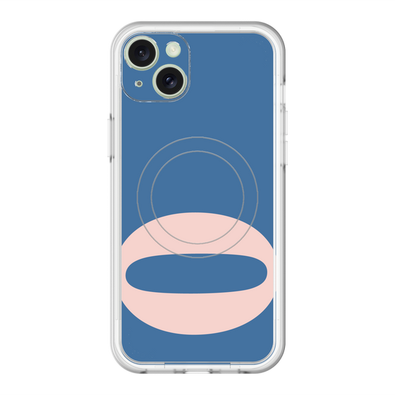 スリムプロテクションプレミアムケース with MagSafe［ オリジナル - initial color - O navy ］