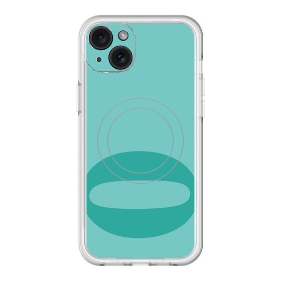 スリムプロテクションプレミアムケース with MagSafe［ オリジナル - initial color - O light green ］
