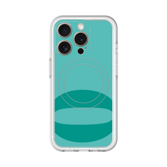 スリムプロテクションプレミアムケース with MagSafe［ オリジナル - initial color - O light green ］