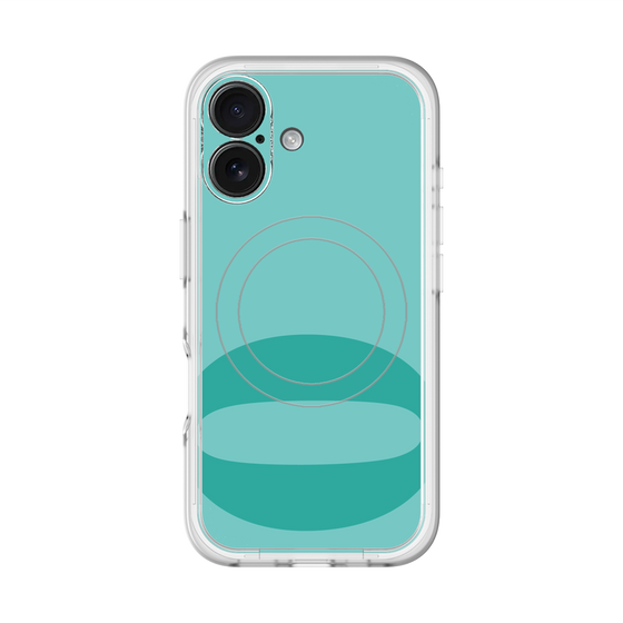 スリムプロテクションプレミアムケース with MagSafe［ オリジナル - initial color - O light green ］