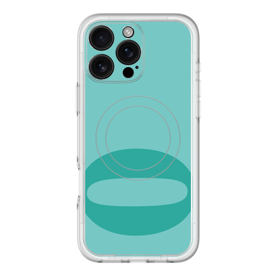 スリムプロテクションプレミアムケース with MagSafe［ オリジナル - initial color - O light green ］
