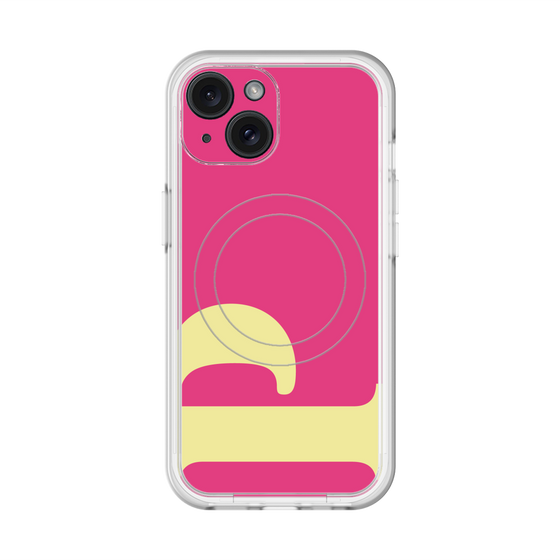 スリムプロテクションプレミアムケース with MagSafe［ オリジナル - initial color - P pink ］