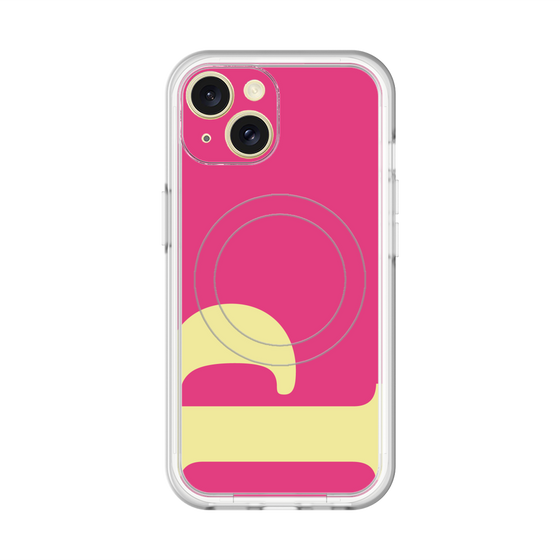 スリムプロテクションプレミアムケース with MagSafe［ オリジナル - initial color - P pink ］