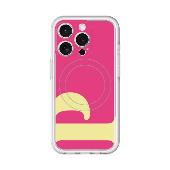 スリムプロテクションプレミアムケース with MagSafe［ オリジナル - initial color - P pink ］